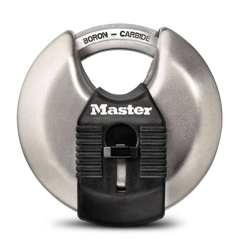 Master Lock 3-1/8 in Width Keyed Different Stainless Steel Discus Padlock – M50XKADCCSEN