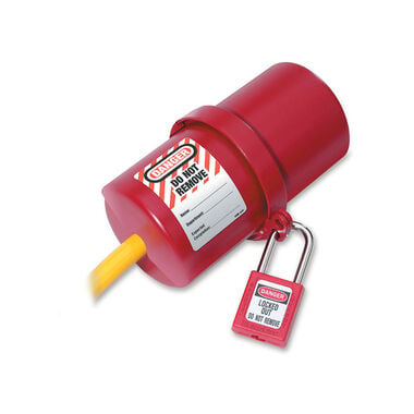 Master Lock Rotating Red Electrical Plug Lockout For 240V and 550V Plugs
