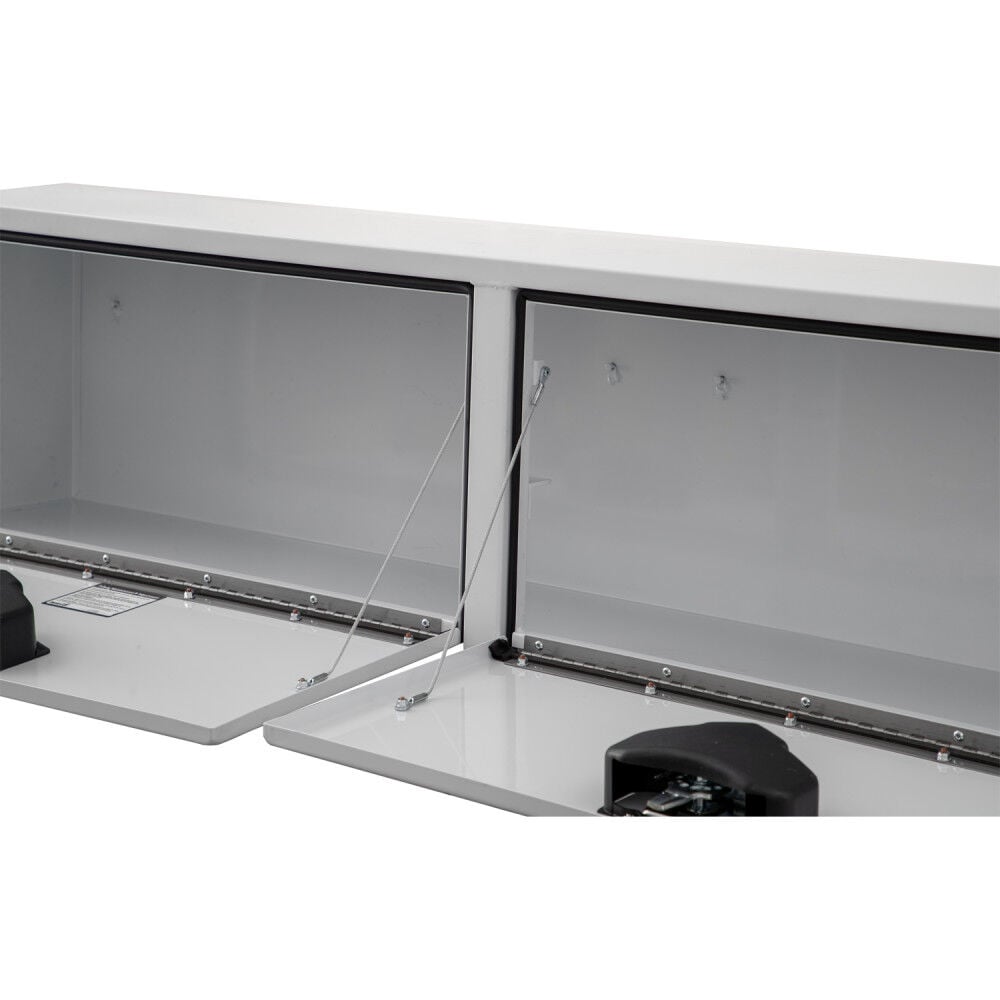 Buyers Products Company 18x16x88 Inch White Steel Topsider Truck Box, large image number 5