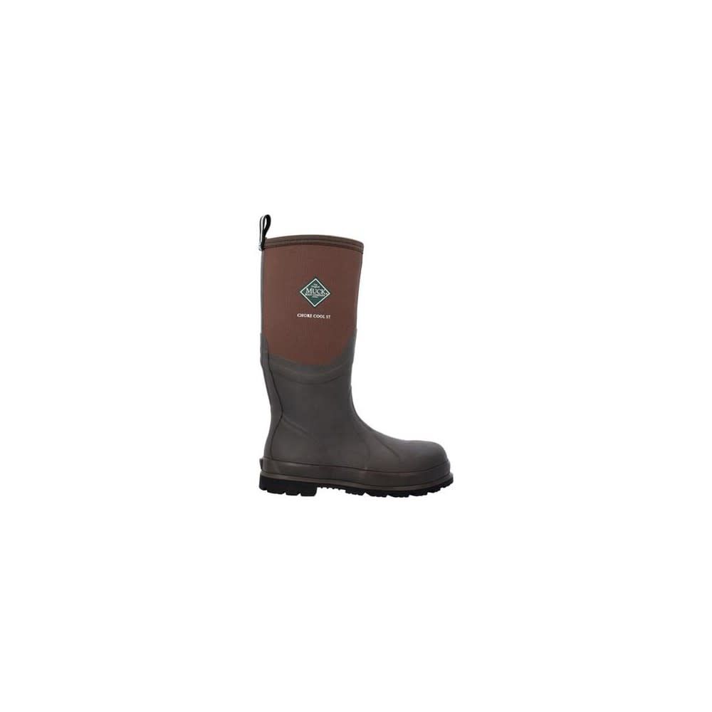 Muck Boots Medium Brown Neoprene Waterproof Men's Cool Chore Steel Toe Boot, large image number 7