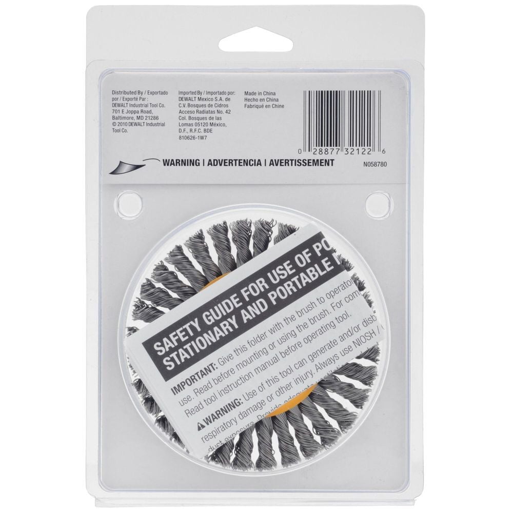 DEWALT 4 In. x 5/8 In. to 11 HP .020 Carbon Stringer Wire Wheel, large image number 6