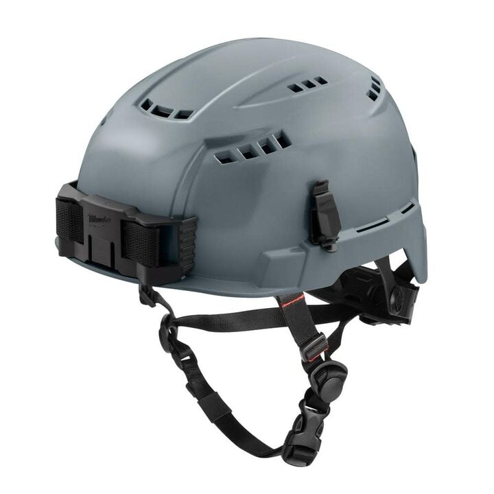 Milwaukee White Vented Helmet with BOLT Class C Gray