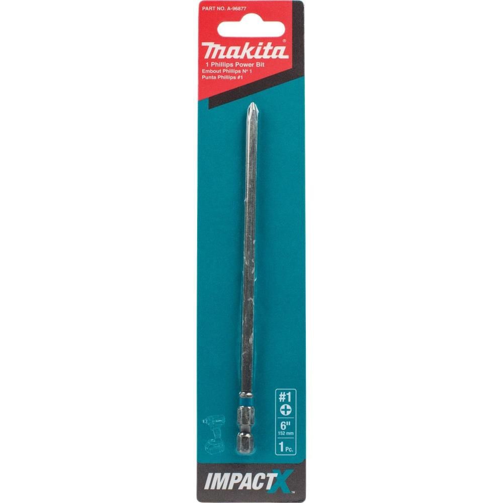 Makita Impact X #1 Phillips 6 Power Bit, large image number 2