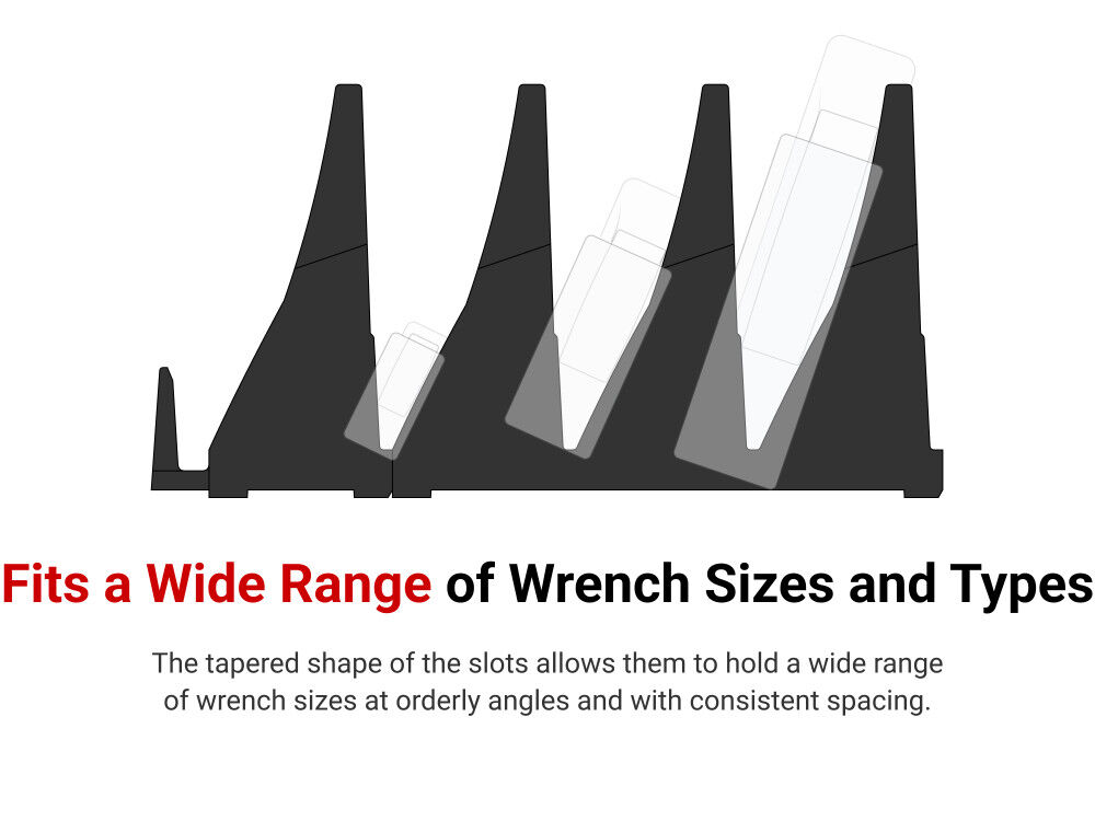 Tekton 80-Tool Modular Wrench Organizer Set (Black), large image number 3