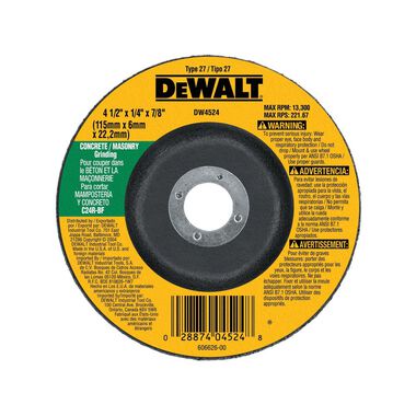 DEWALT Concrete/Masonry Grinding Wheel, large image number 3