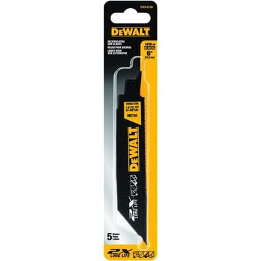 DEWALT 6-in 2X Premium Metal Cutting Blade (5 Pack), large image number 0