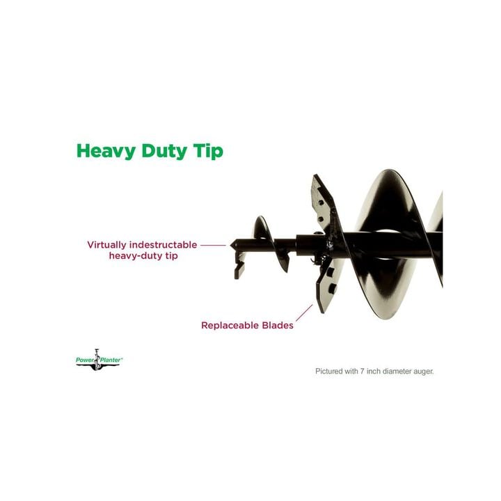Power Planter 9 Inch x 28 Inch Steel Extra Large Earth Auger with HD Tip, large image number 1