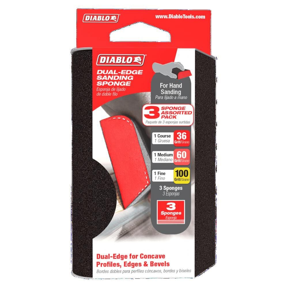 Diablo Tools Dual Edge Assorted Pack Sanding Sponge 3pc, large image number 2