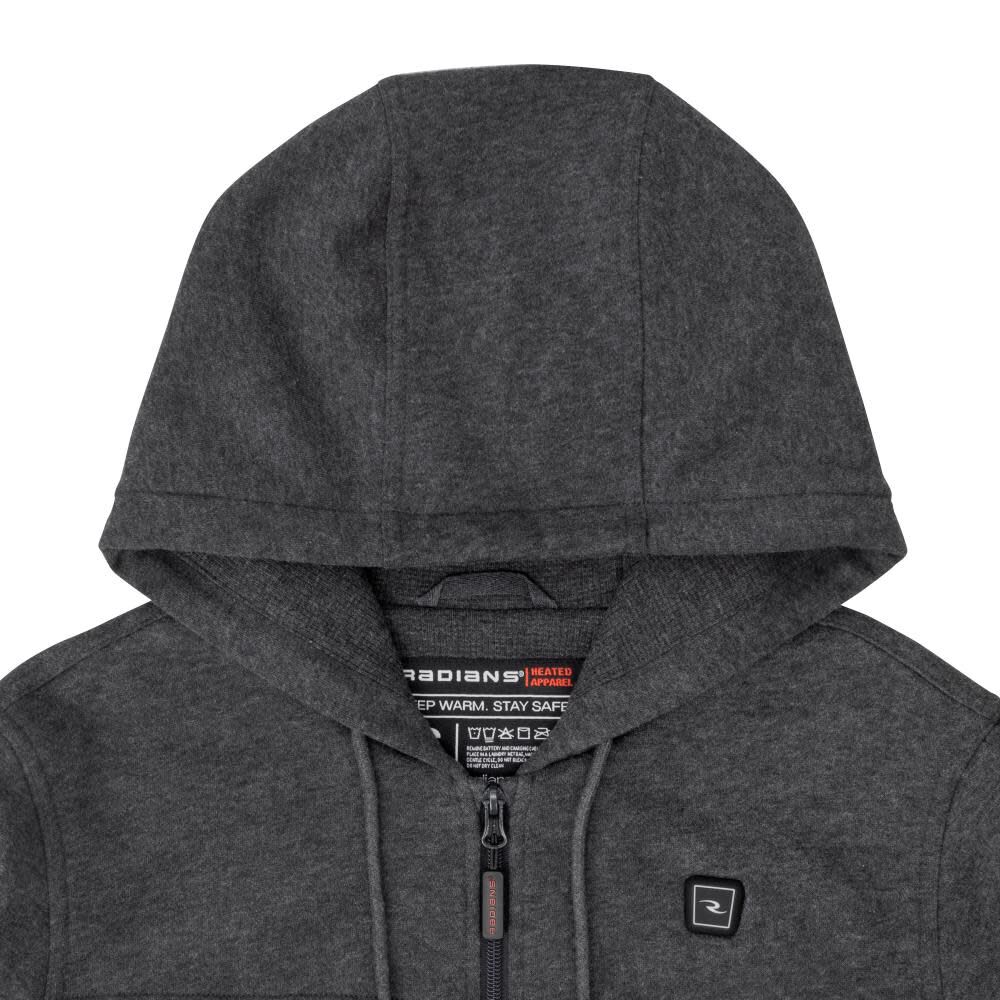 Radians Womens Heated Hoodie Kit with Battery, Heather Gray, 2X, large image number 4