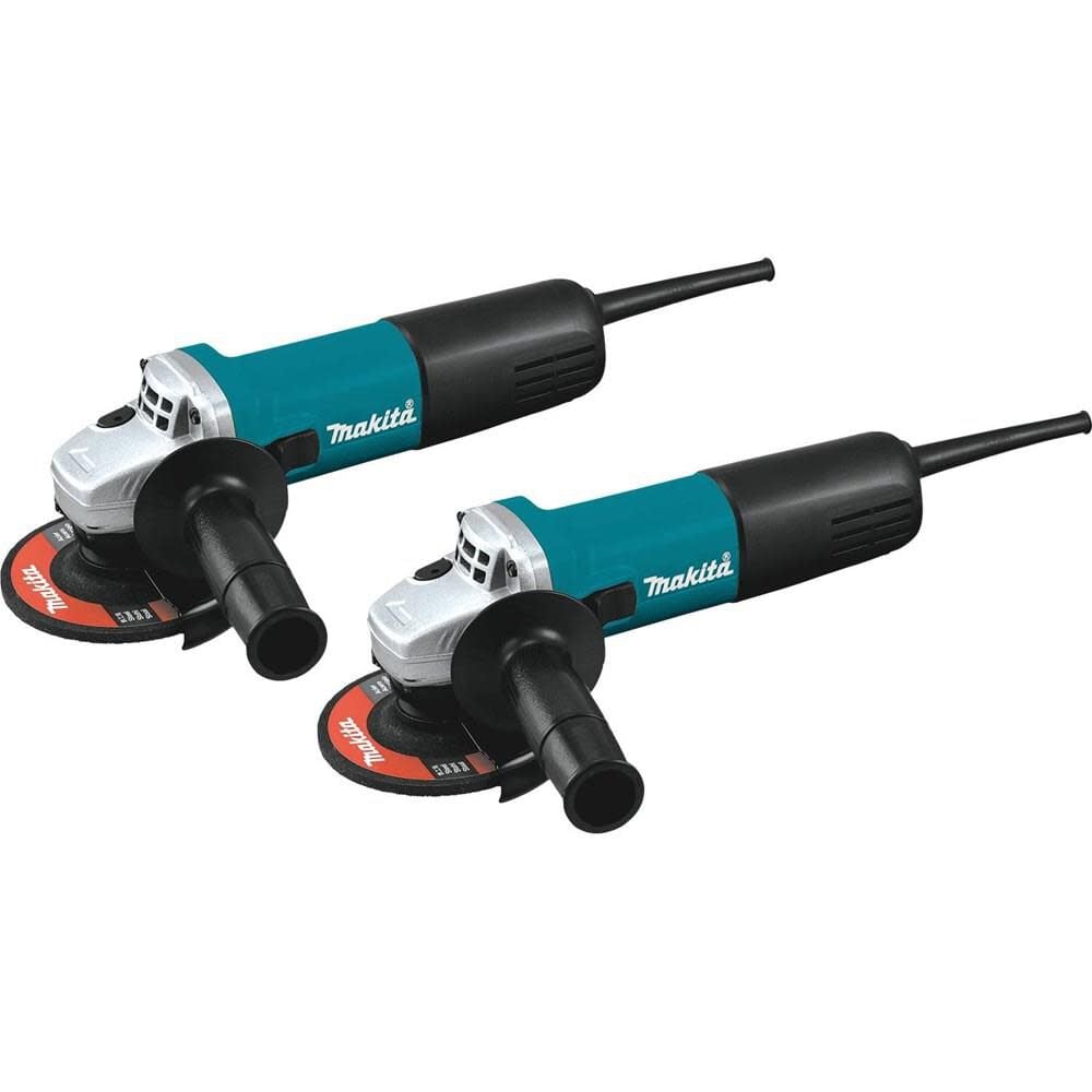 Makita 4-1/2 in. Angle Grinder with AC/DC Switch (2 Pack) – 9557NB2