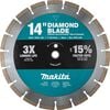 Makita 14in Diamond Blade Segmented General Purpose Contractor 3/pk, small