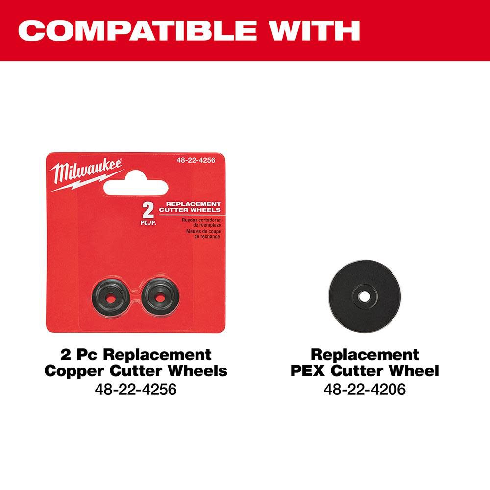 Milwaukee m12 tubing cutter replacement wheel clearance