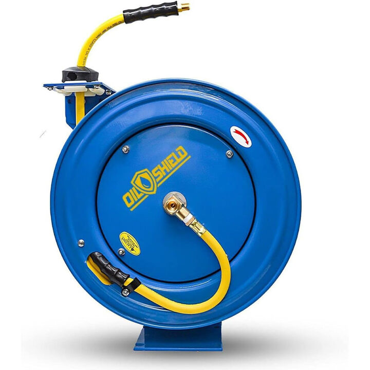 BluBird OilShield 3/8 Inch x 50 Ft. Air Hose Reel HD Single Arm Assembly, large image number 5