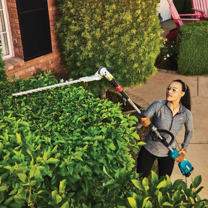 Makita 18V LXT Lithium-Ion Brushless Cordless Couple Shaft Power Head Kit with 13in String Trimmer & 20in Hedge Trimmer Attachments (4.0Ah), large image number 8
