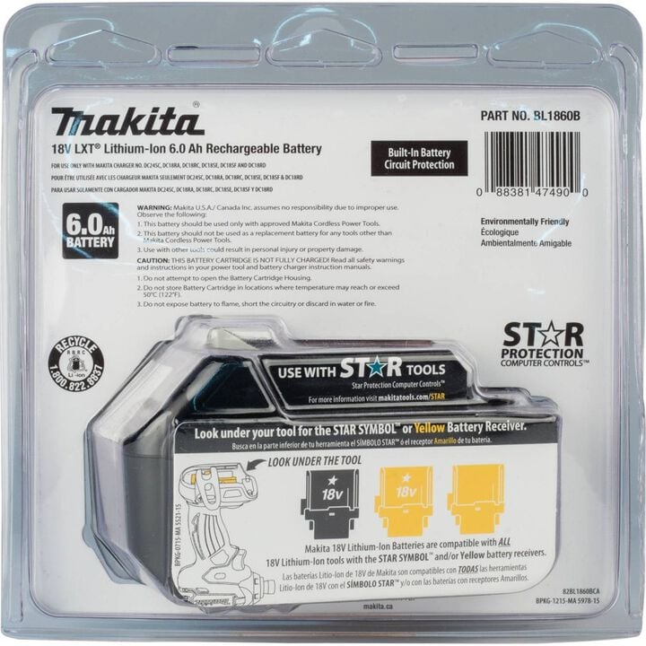 Makita 18 Volt 6.0 Ah LXT Lithium-Ion Battery 10 Pieces, large image number 1