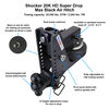 Shocker Hitch HD 20K Max Black Super Drop 2 Inch Receiver Hitch & Chrome Combo Ball Mount with 2 Inch & 2 5/16 Inch Hitch Balls, small image number 3