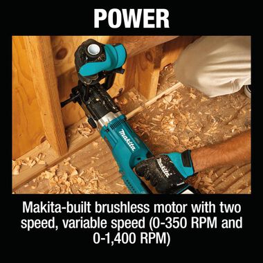 Makita 18V X2 (36V) LXT 7/16in Hex Right Angle Drill Brushless Kit, large image number 20
