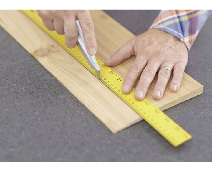 Swanson Tool 48 Inch Aluminum Alloy Straight Edge Ruler, Yellow/Black, large image number 6