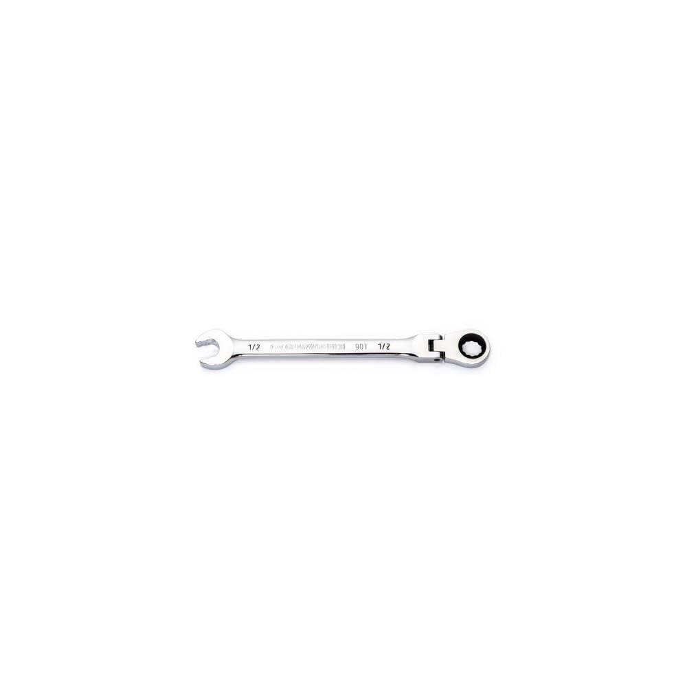 GEARWRENCH 1/2in 90T 12 Point Flex Head Ratcheting Combination Wrench, large image number 1