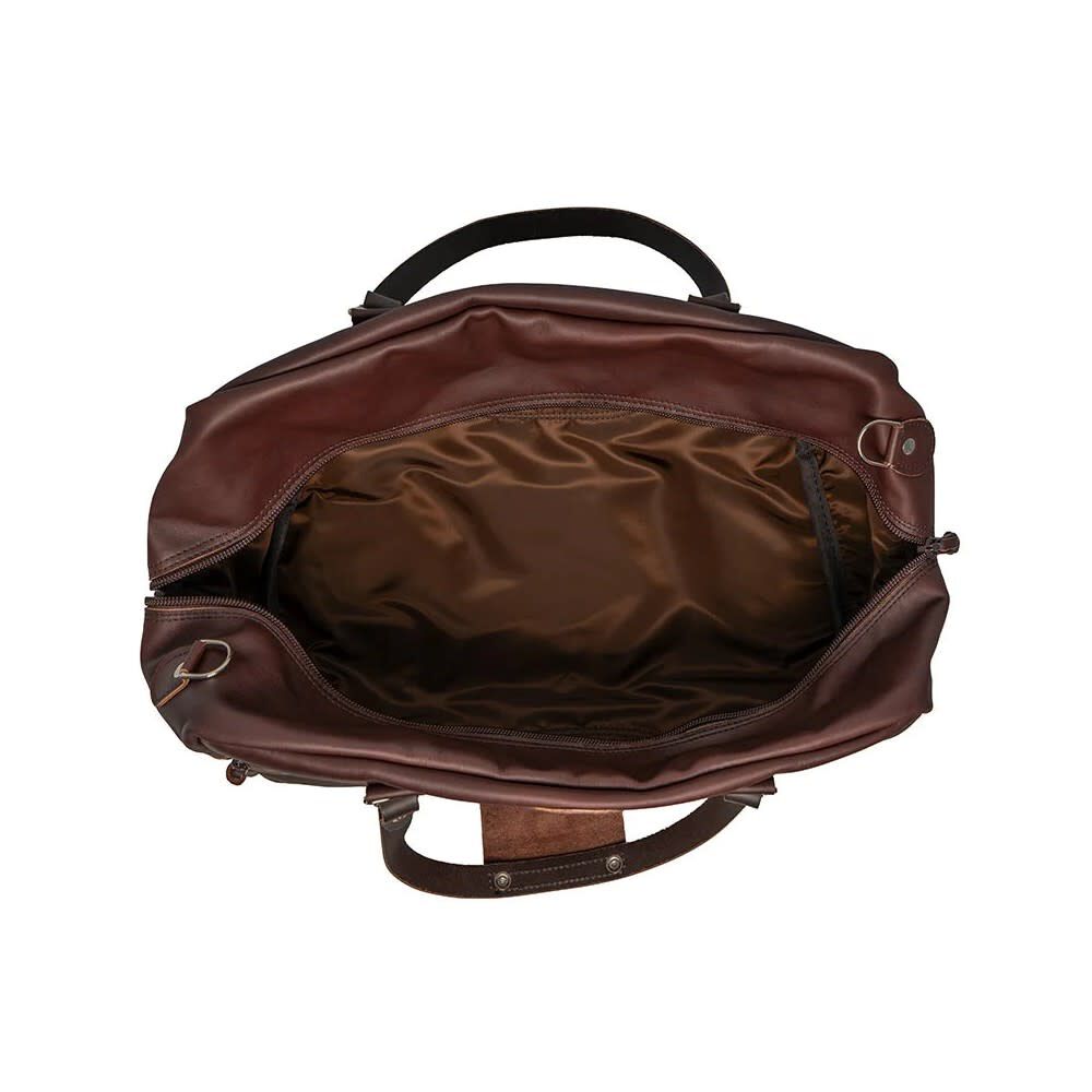 Duluth Pack Brown Leather Weekender Duffel, large image number 3