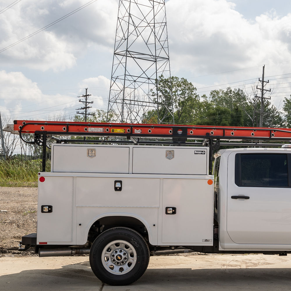 Buyers Products Company 18x16x72 Inch White Steel Topsider Truck Box, large image number 7