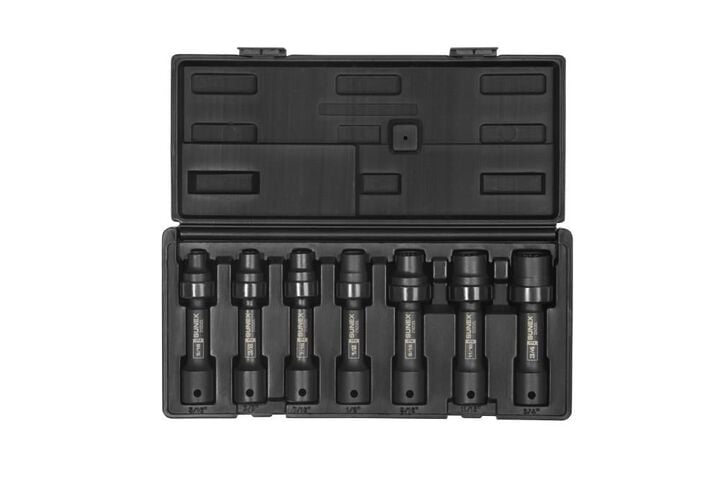 Sunex 7 pc. 1/2 In. Drive 12 Pt. SAE Driveline Limited Clearance Impact Socket Set