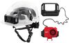 Milwaukee BOLT White Front Brim Safety Helmet with IMPACT ARMOR Liner Type 2 Class E & USB Cooling Fan Bundle, small image number 1