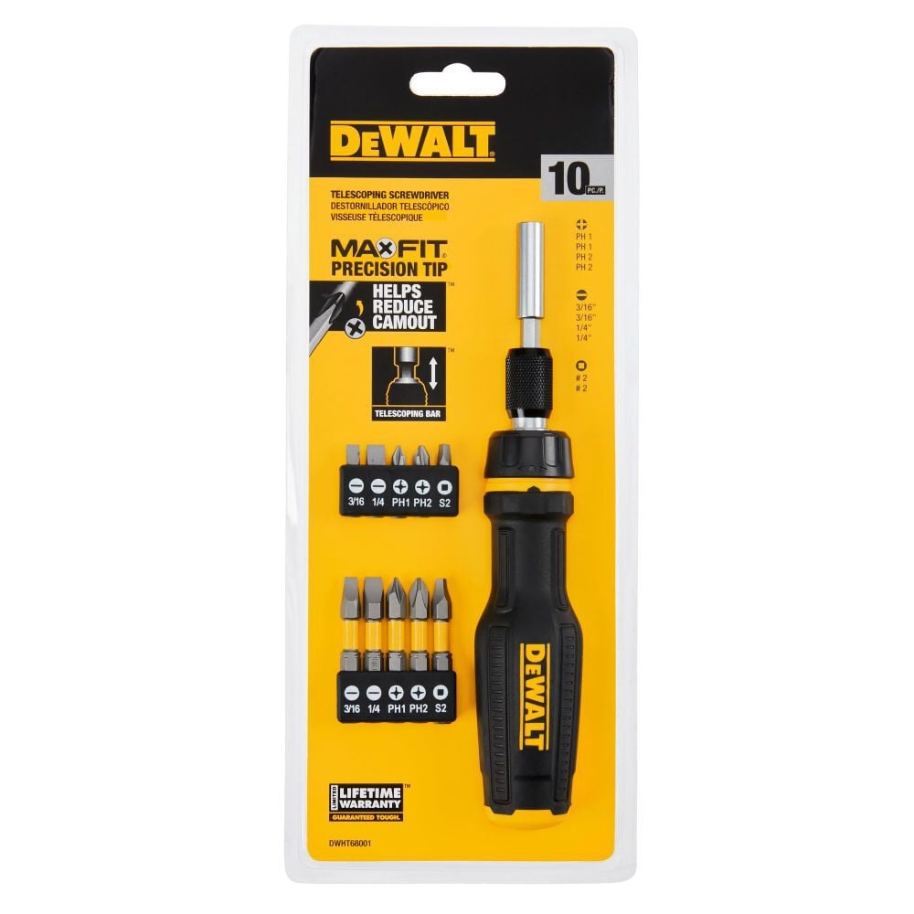 DEWALT MAXFIT Screwdriver Telescoping Multi Bit 10pc, large image number 2