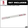 Milwaukee 12 in. 18 TPI THE TORCH SAWZALL Blade 5PK, small