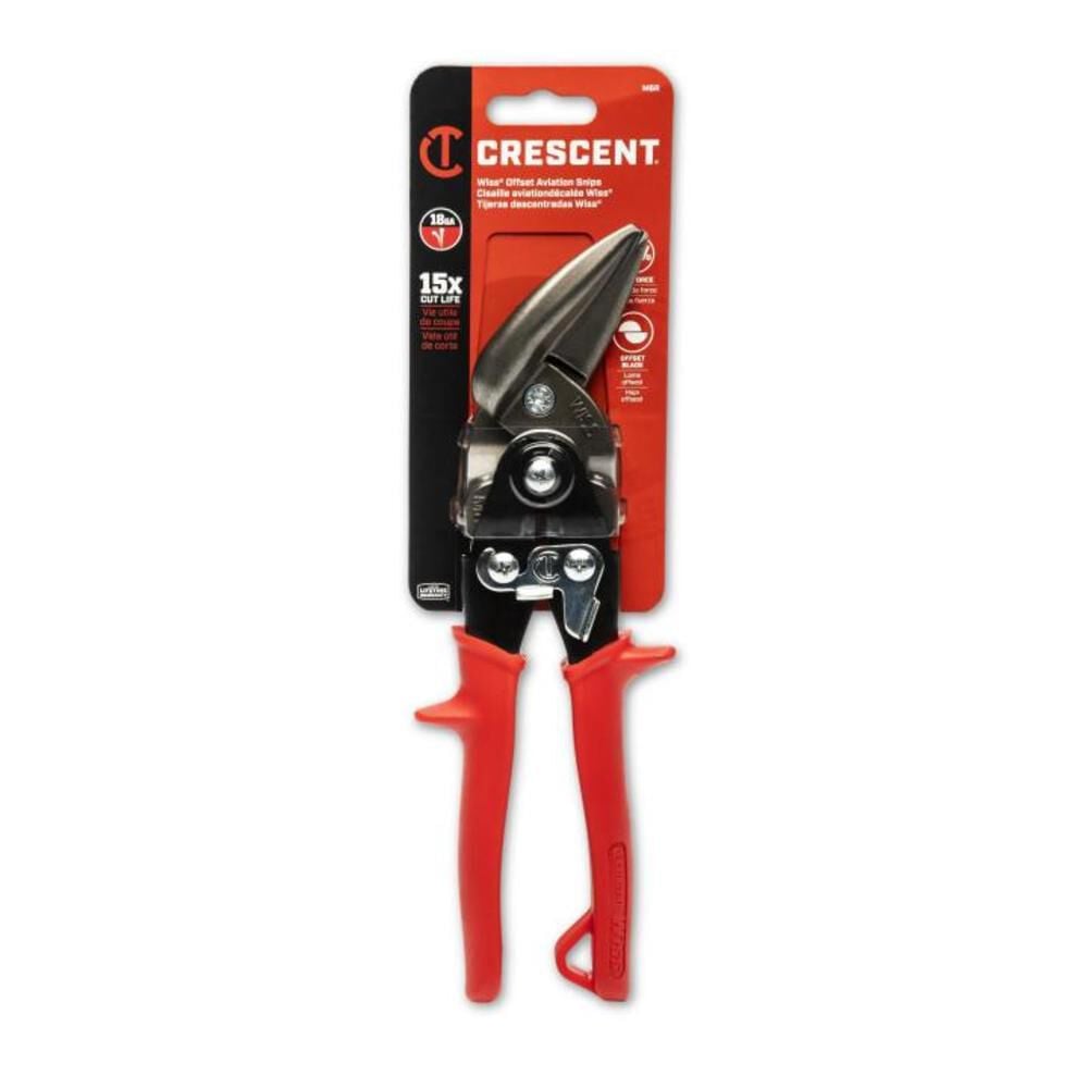 Crescent Wiss 9 1/4 Inch Offset Straight and Left Cut Aviation Snips, large image number 6