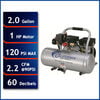 California Air Tools Ultra Quiet Oil-Free Corded 1HP 2 Gallon Aluminum Tank Air Compressor, small image number 2