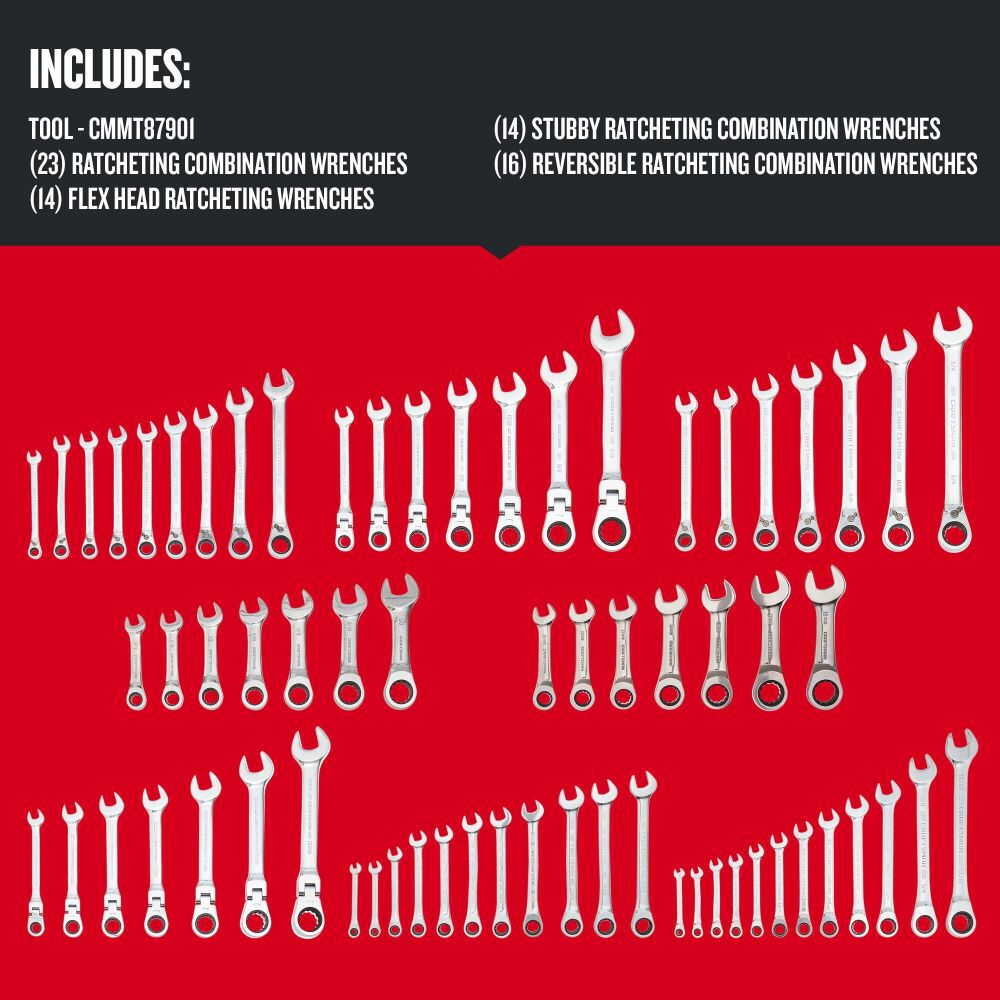 CRAFTSMAN Master Ratcheting Wrench Set, 67 Piece, large image number 2