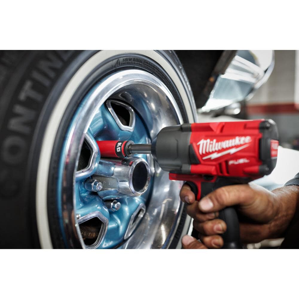 Milwaukee SHOCKWAVE Impact Duty Socket 1/2 Drive 13/16in SAE Lug Nut Wheel, large image number 7