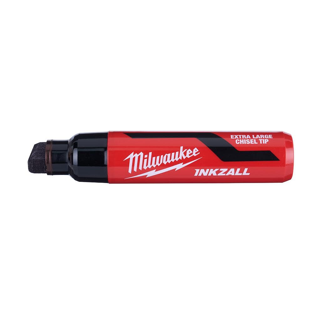 Milwaukee INKZALL Extra Large Chisel Tip Black Marker, large image number 3