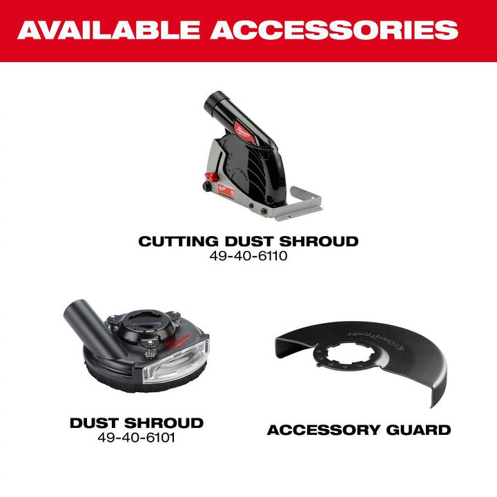 Milwaukee M18 FUEL 4-1/2 Inch-6 Inch Braking Grinder, Paddle Switch Kit, large image number 10