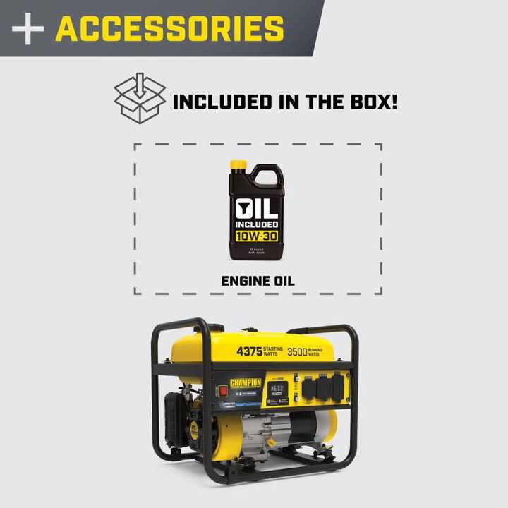 Champion Power Equipment 4375-Watt Gas Powered 49 State RV Ready Portable Generator, large image number 5