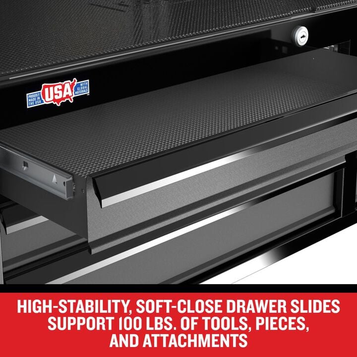 CRAFTSMAN Premium S2000 Series 41 Inch Wide 6-Drawer Tool Chest, Black, large image number 7