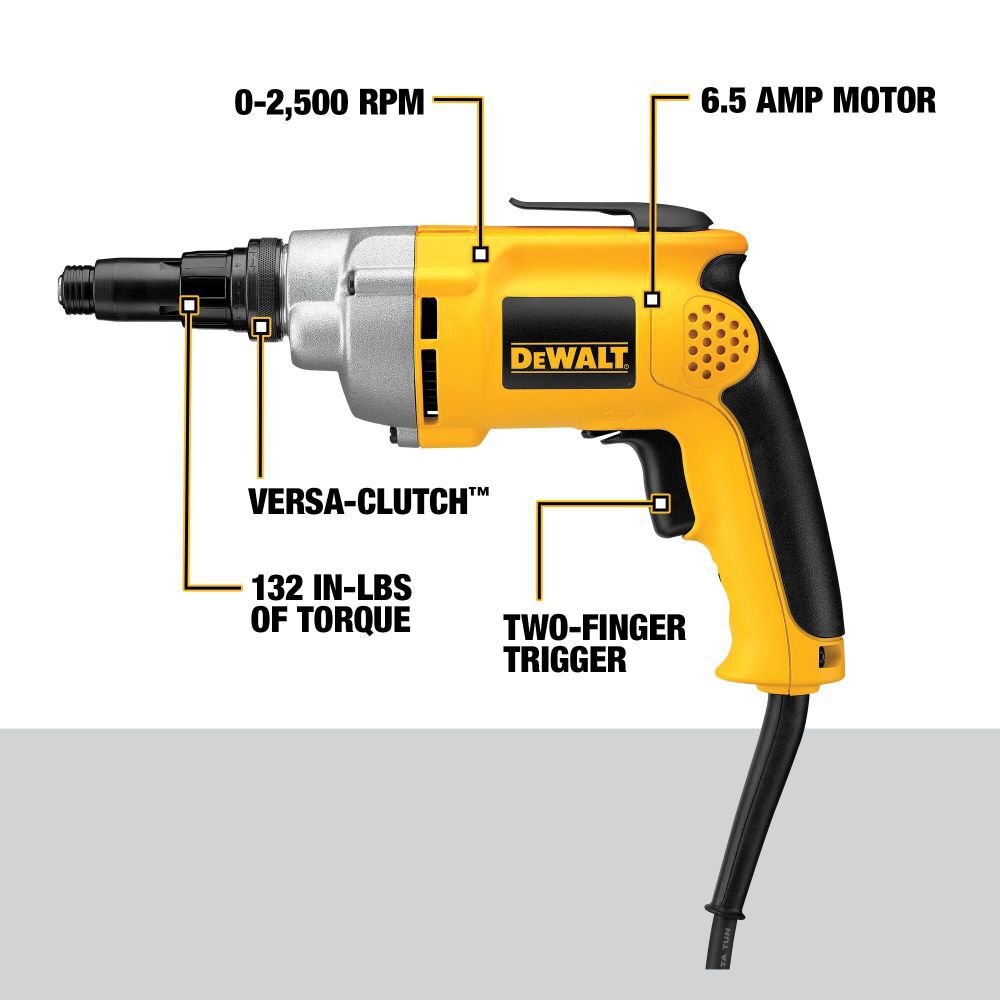 DEWALT 2500 rpm VSR Versa-Clutch Screwgun, large image number 3