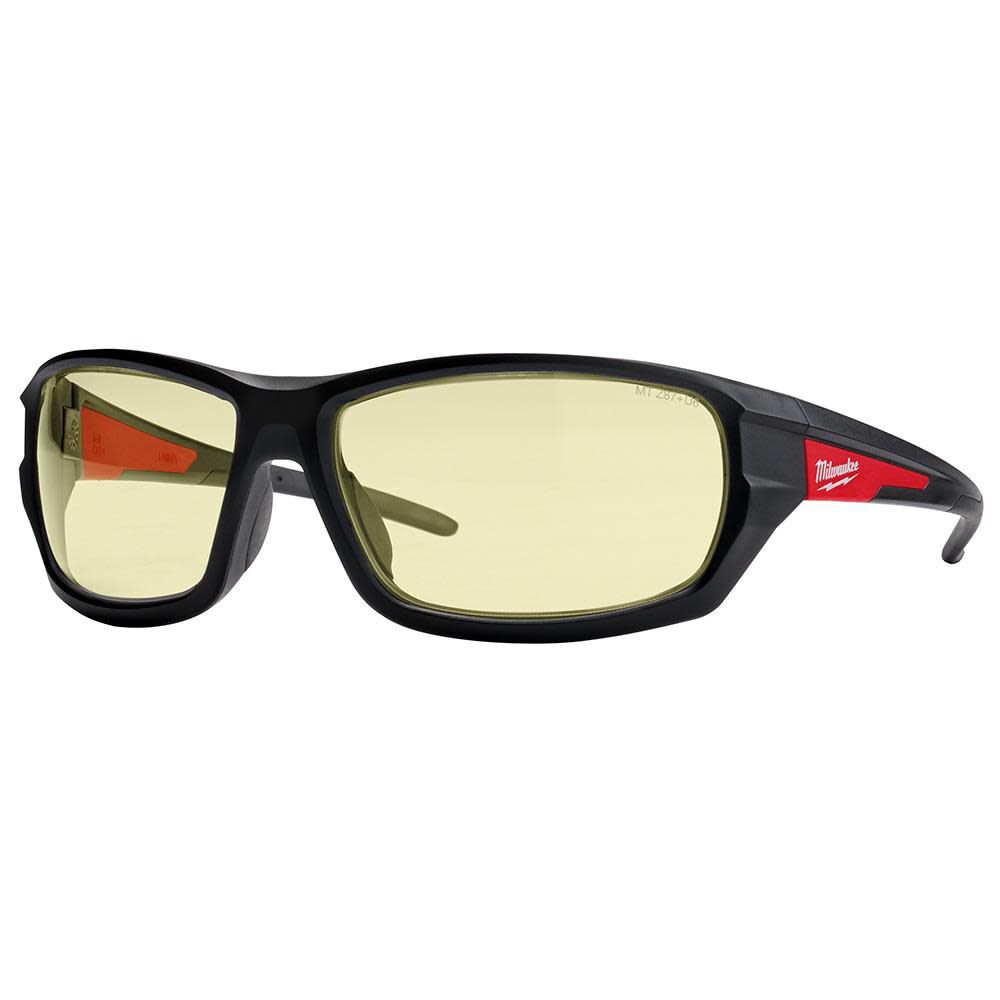 Milwaukee Performance Safety Glasses - Yellow Fog-Free Lenses (Polybag), large image number 10