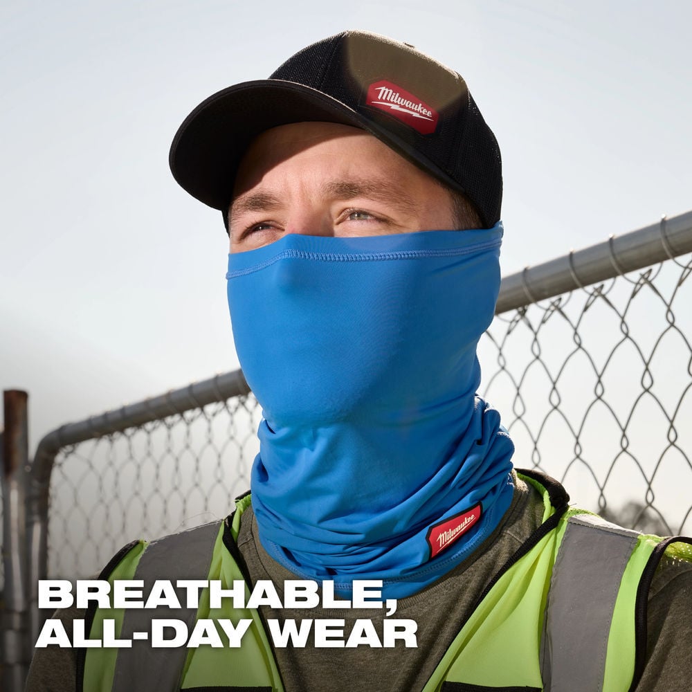 Milwaukee Cooling Neck Gaiter Blue, large image number 5