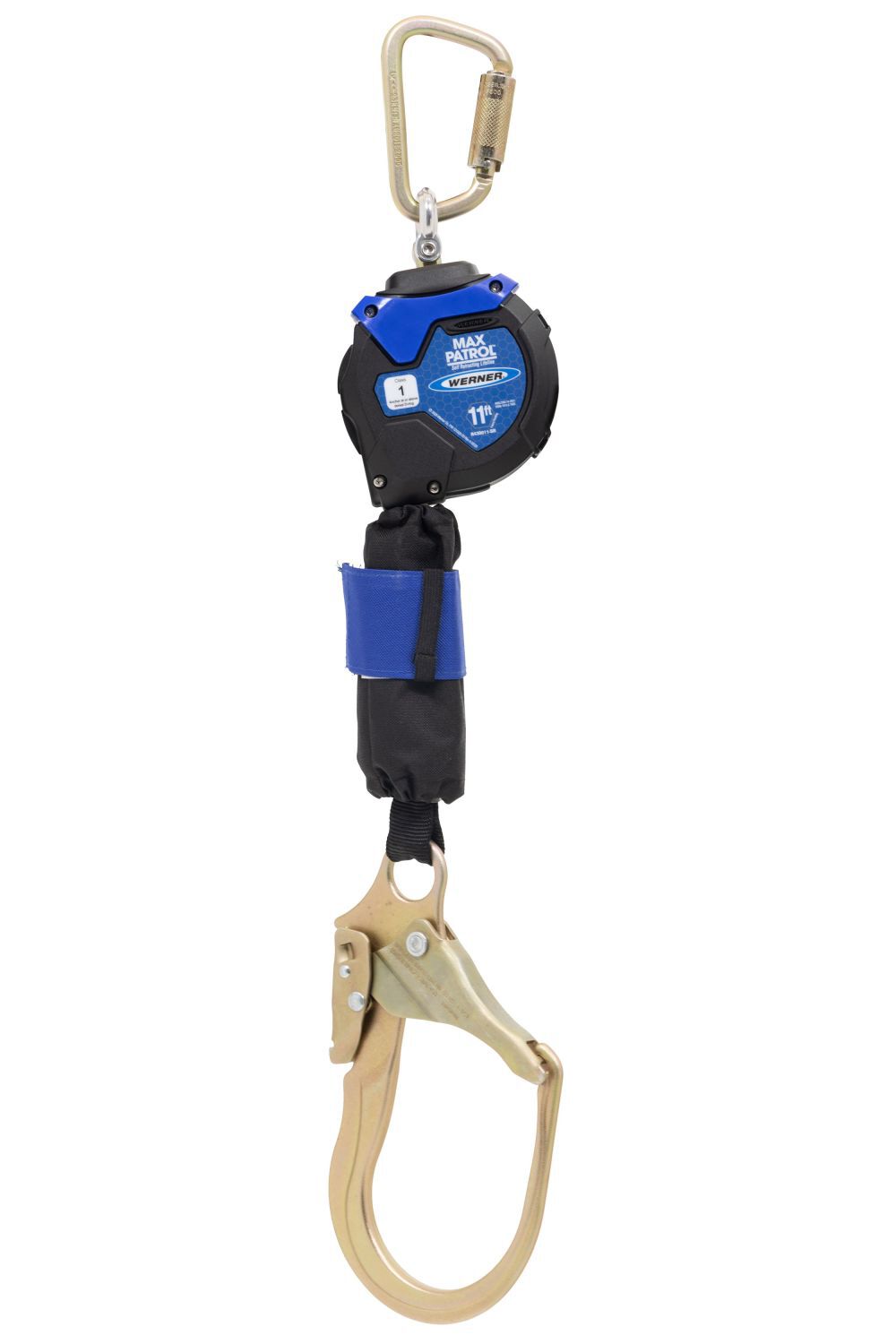 Werner 11 Ft Max Patrol Self-Retracting Lifeline with Steel Hook, large image number 1