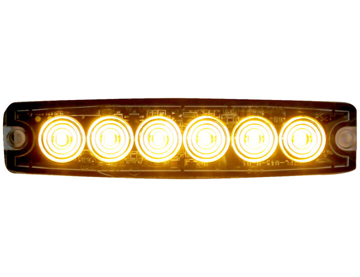 Buyers Products Company Ultra Thin 5 Inch Amber LED Strobe Light