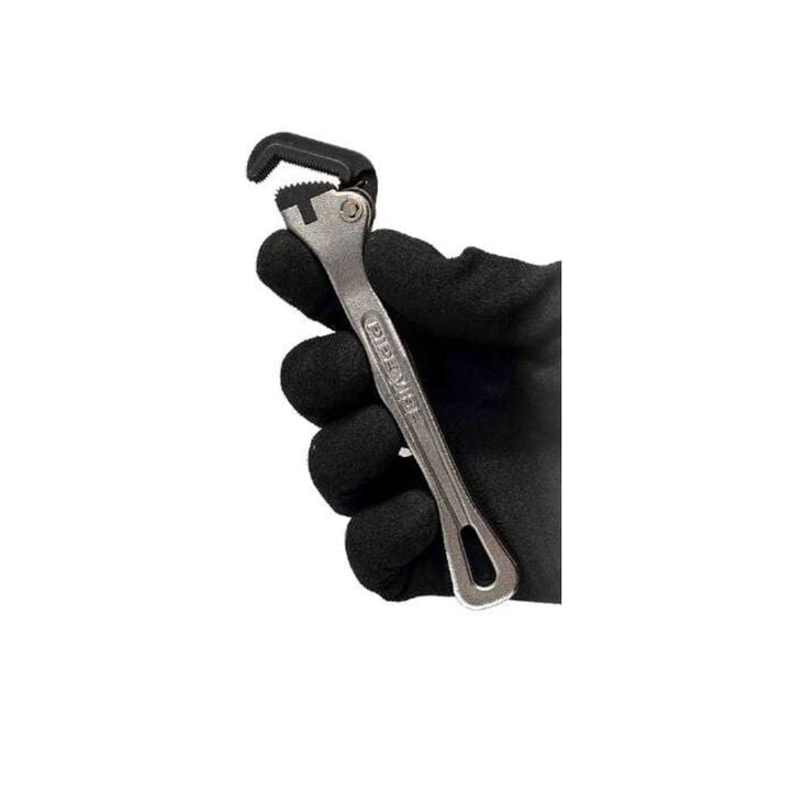 Pipe Vise Micro 5 6 Inch Self-Adjusting Wrench with Contoured Handle, large image number 3