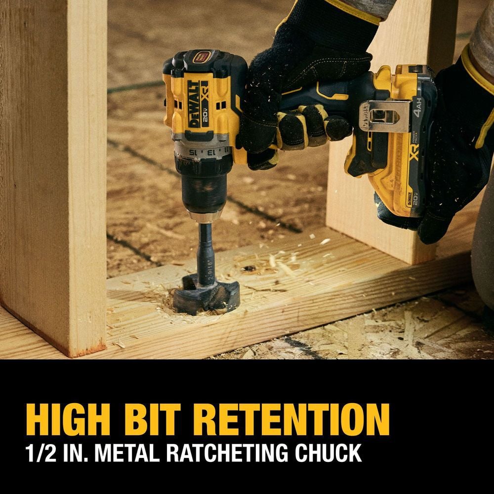 DEWALT 20V MAX XR Brushless Cordless 1/2 Inch Drill/Driver Kit With POWERPACK Batteries, large image number 11