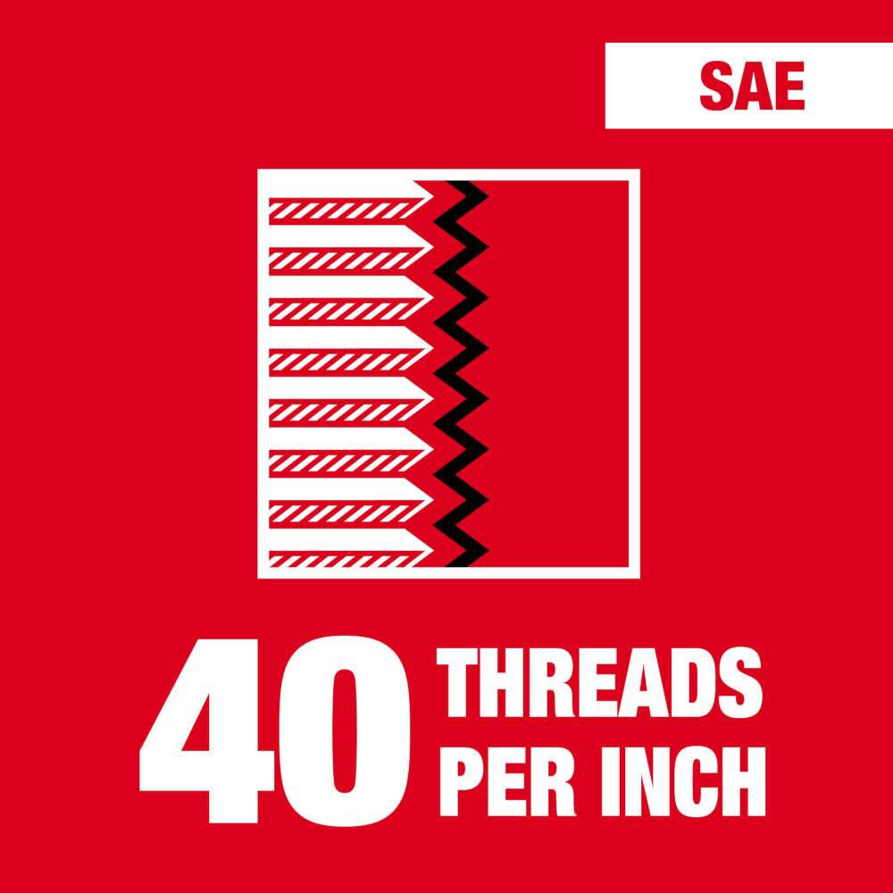 Milwaukee 4-40 NC Straight Flute Plug Tap & #43 Drill Bit, large image number 2