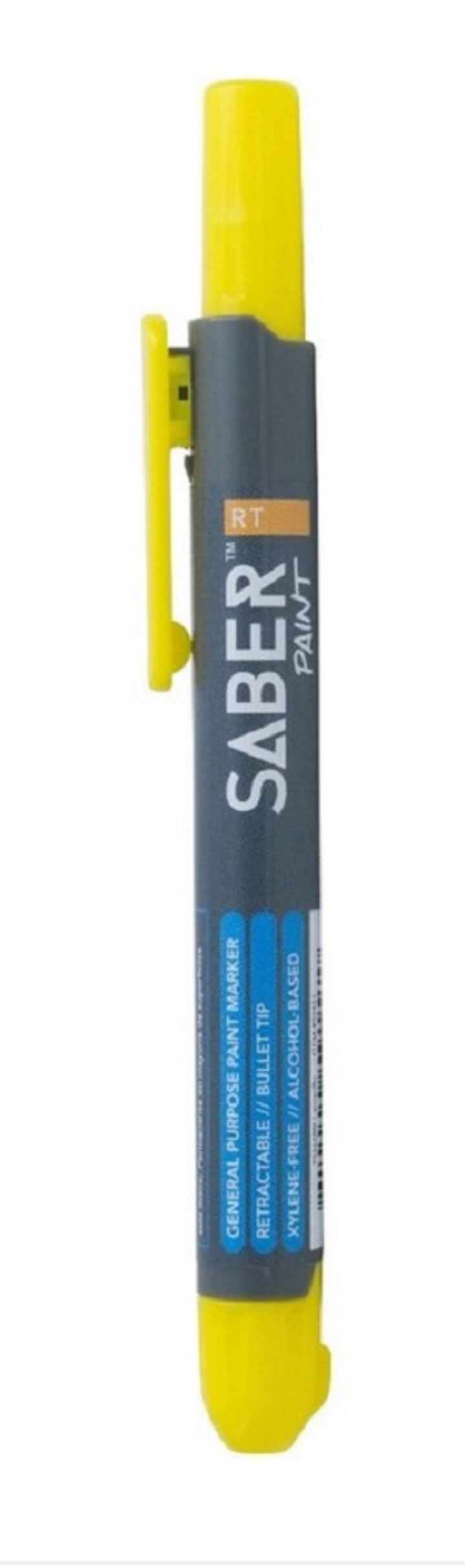 FARO Saber Retractable Paint Marker, Yellow, 12 Pack, large image number 2