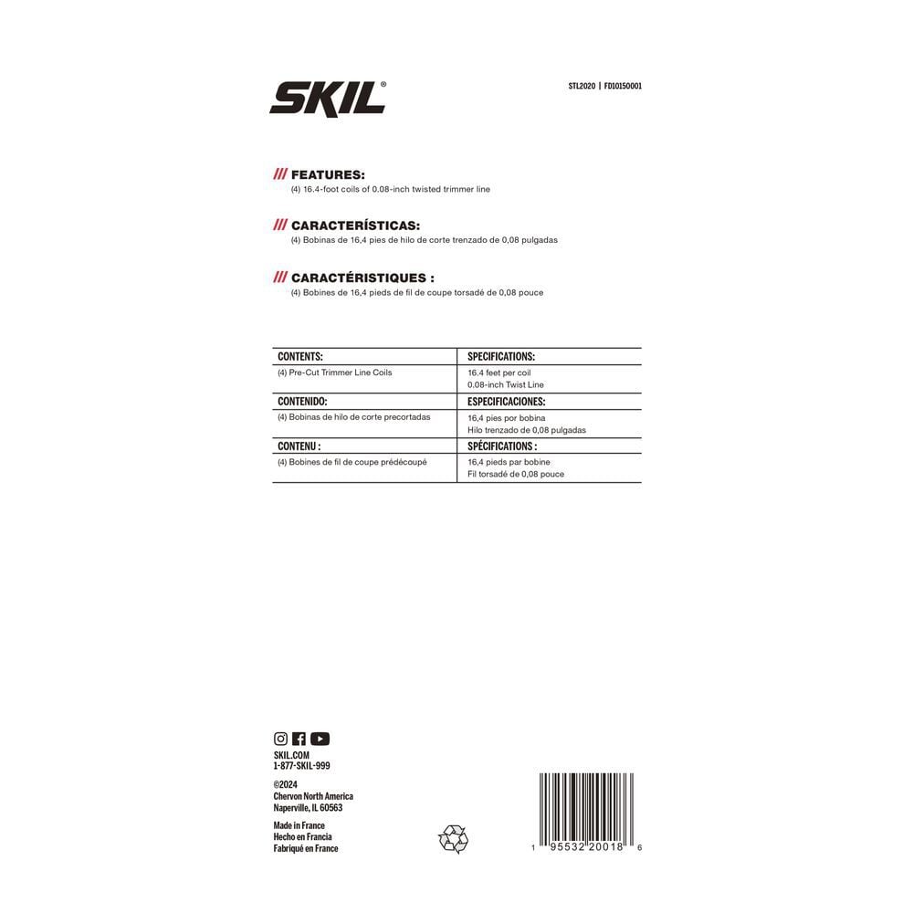 SKIL 0.08 Inch Twisted Trimmer Line, large image number 2