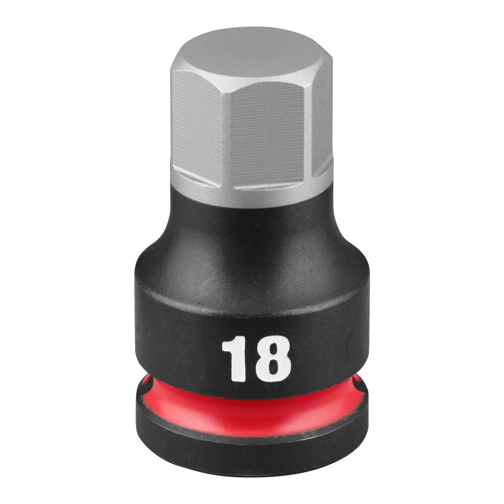 Milwaukee SHOCKWAVE Impact Duty 1/2 Inch Drive 2 Inch Hex 18mm Bit Socket - 49-66-7306