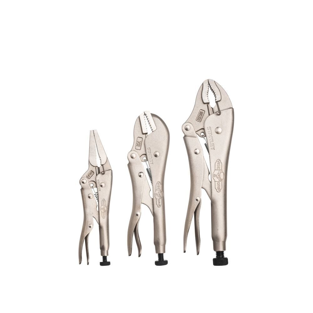 Stanley Assorted Locking Pliers Set 3 Pieces, large image number 1