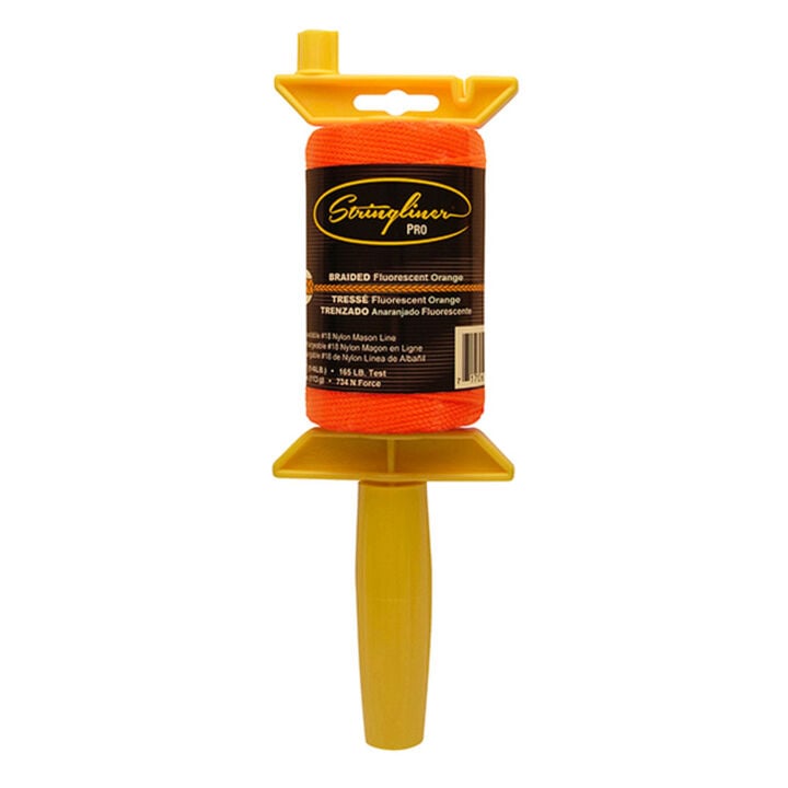 Stringliner Pro Braided Line Reel 250 ft HIGH VIS ORANGE